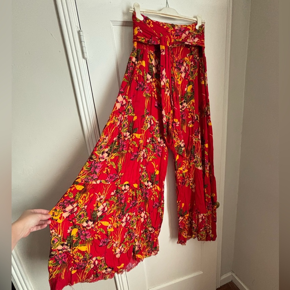 FP One (Free People) Aloha Printed Wide-Leg Pants